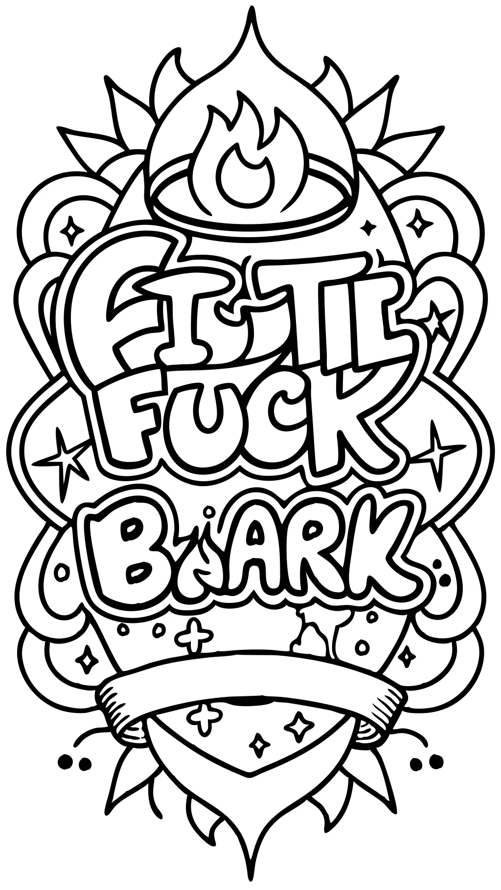 coloring pages with swear words